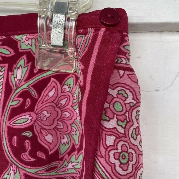 SAG HARBOR PAISLEY FLORAL LONG WRAP SKIRT 10P-EUC - Picture 10 of 10